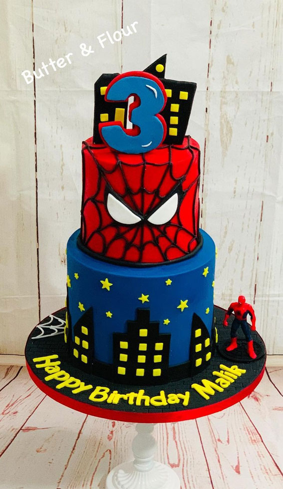 Spiderman cake design