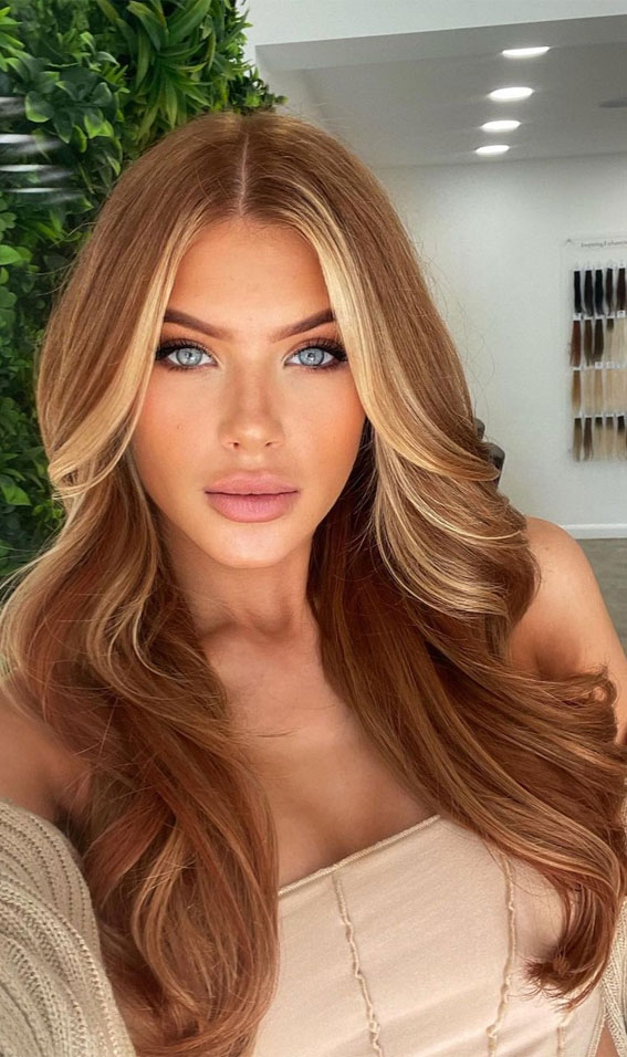 40 Hair Colour Ideas That You Should Try in 2022 : Copper with Blonde Face  Frame