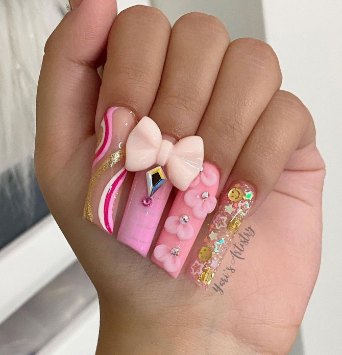 kawaii nails, kawaii nail art, fun summer nails, girly aesthetic nails, japanese nail art designs, cute nail art designs, pastel kawaii nails, pink kawaii nails, long kawaii nails, nail trends 2022
