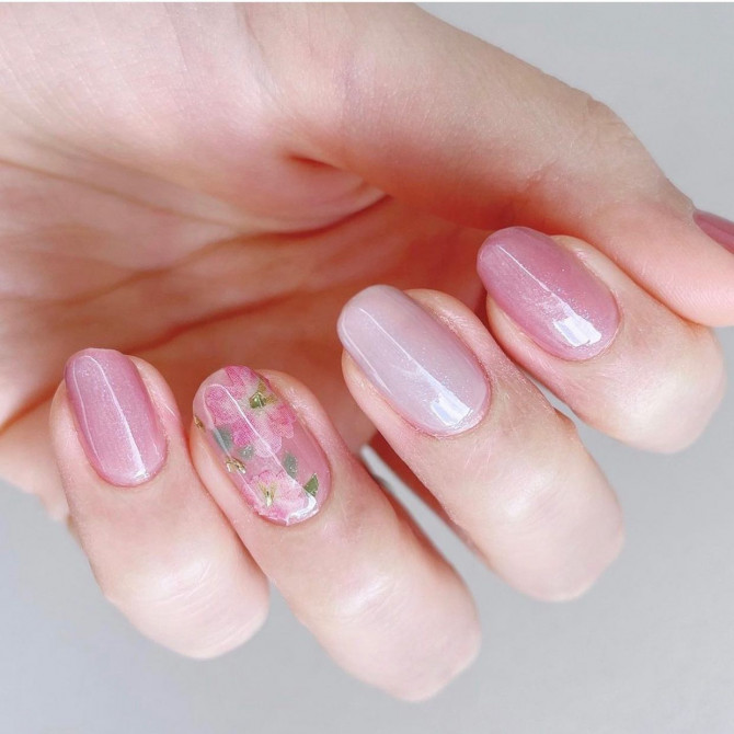 spring nails, nail trends 2022, korean nail trends 2022, spring 2022 nail trends, floral nail designs, spring flower nail designs, soft girl aesthetic nails