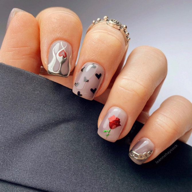 8 Cute  Easy Valentines Day Nail Art Designs Ideas  DeBelle Cosmetix  Online Store