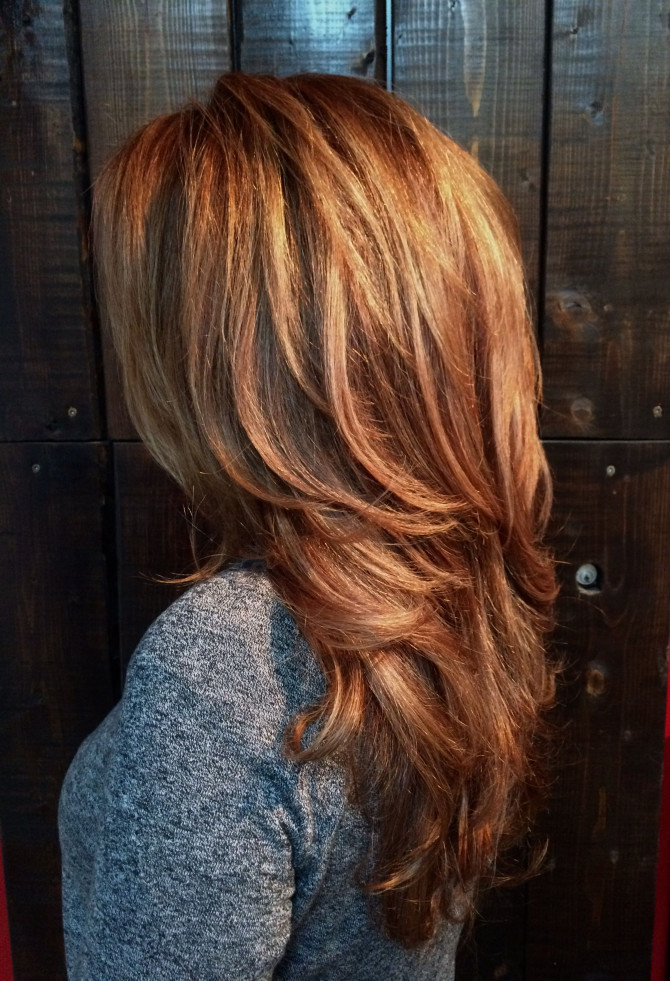 40 Hair Colour Ideas That You Should Try in 2022 : Copper base with golden  blonde