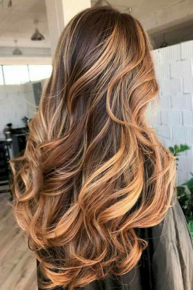 40 Hair Colour Ideas That You Should Try in 2022 : Golden Brown Balayage  Hightlights