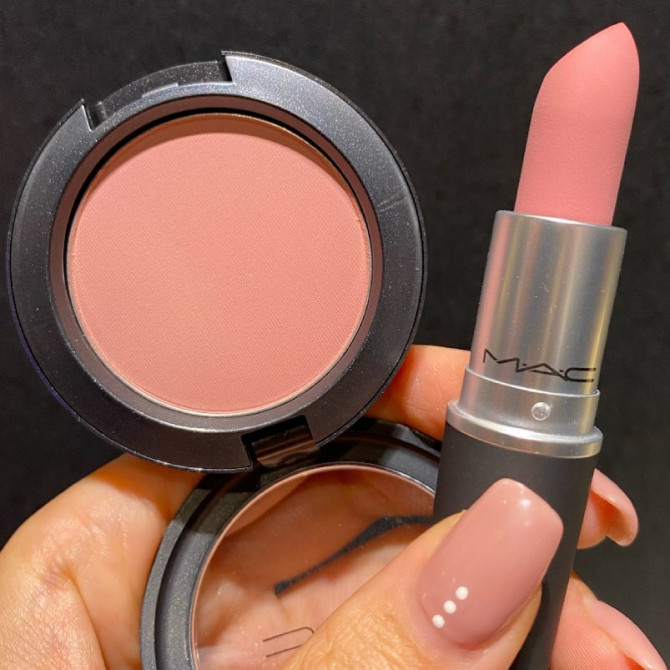 mac reverence and babyblush blush, mac lipstick review