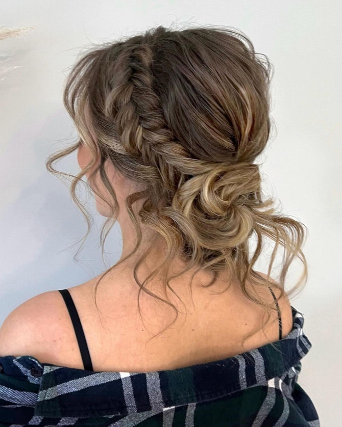 40 Beautiful Updo Hairstyles For 2022 : Effortless Soft Texture Low Bun