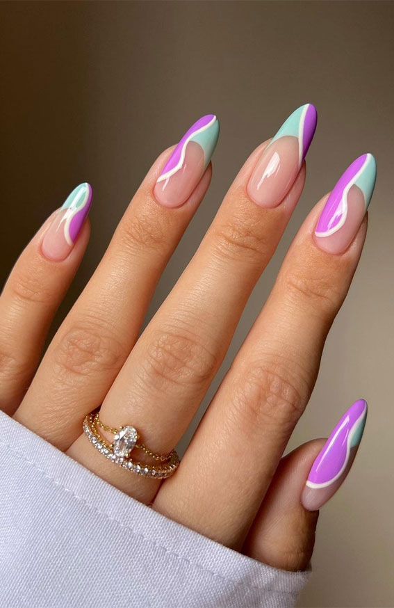 35 Cute Summer Pastel Nails With Almond shaped nails 2021! | Acrylic nails  almond shape, Almond nails pink, Almond nails designs