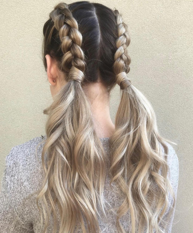 40 Summer Festival Hairstyle Ideas : Simple Dutch Braid Hairstyle