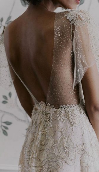 50 Wedding Dresses with Breathtaking Details : French embroidery + a ...