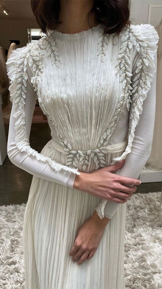 50 Wedding Dresses with Breathtaking Details : Hand Sewn Detail Wedding Gown