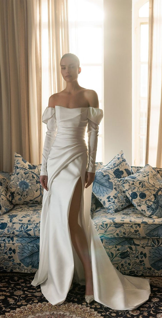 50 Gorgeous Wedding Dresses for 2022 : Silk Wedding Dress