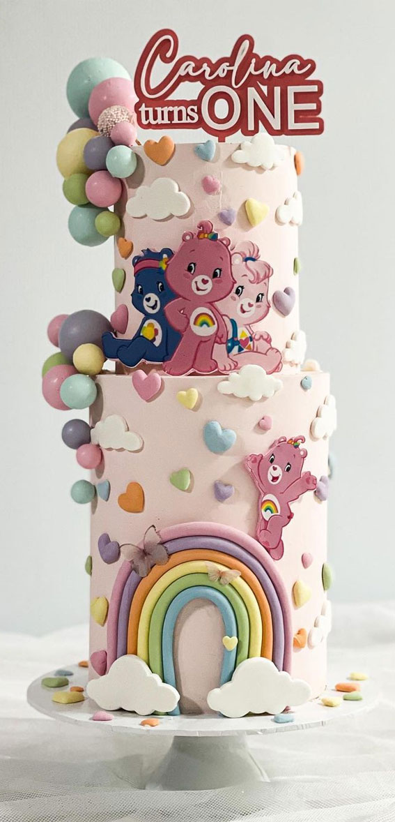 Care Bear Cake 1St Birthday. 