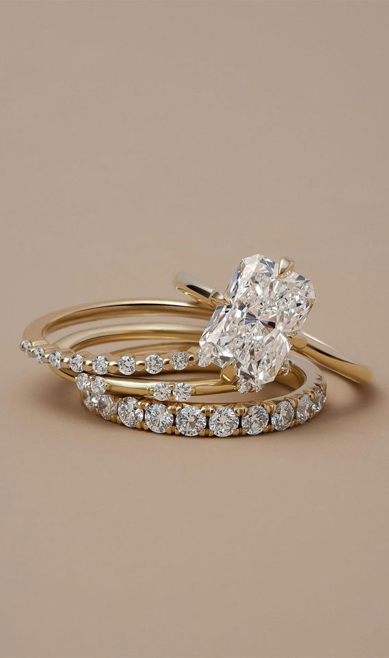 50 Stunning Engagement Rings in 2022 : Engagement Ring + Wedding Bands