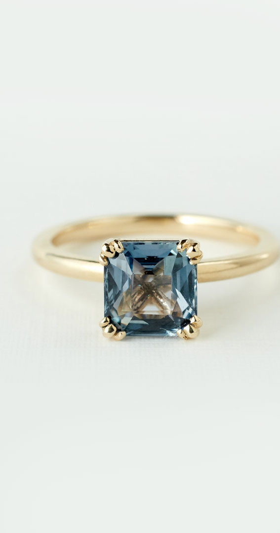 50 Stunning Engagement Rings in 2022 : Blue Vintage Vibe