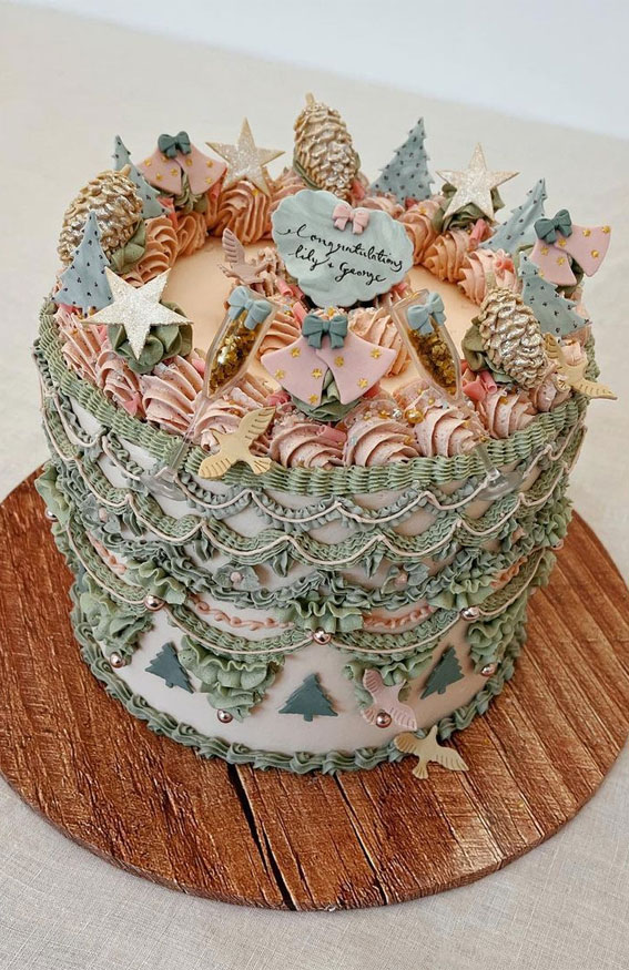 40 Best Lambeth Cake Ideas : Lambeth Engagement Cake