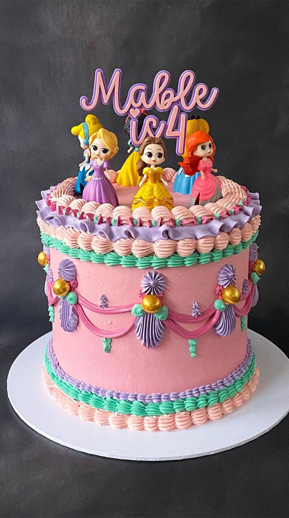 40 Best Lambeth Cake Ideas : Princess Birthday Cake