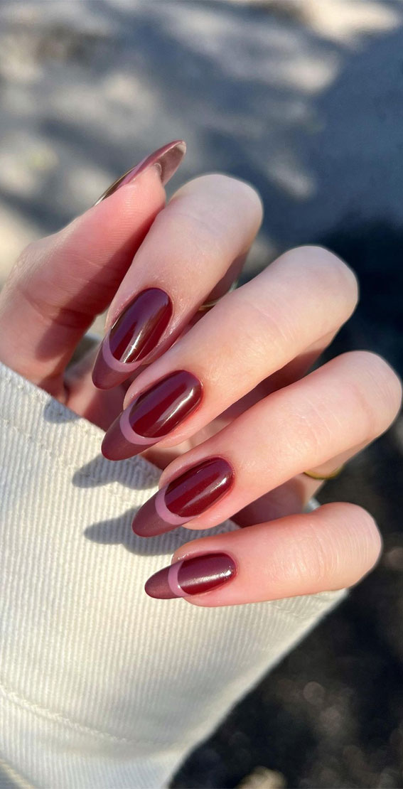 november nails, november nails 2022, november nail designs, november nail ideas, fall nails, autumn nails, red wine nails