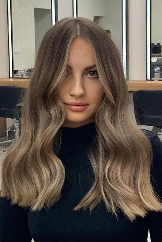 winter hair color, brown hair, trendy hair colour, hair colour ideas, hair color trends, hair color highlights, brunette hair, brown balayage