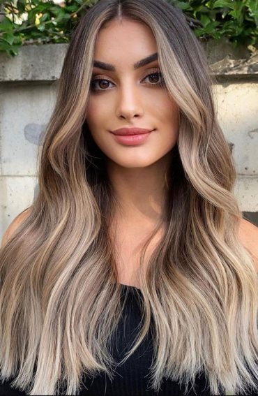 70+ Trendy Hair Colour Ideas & Hairstyles : Brown Long Locks with ...