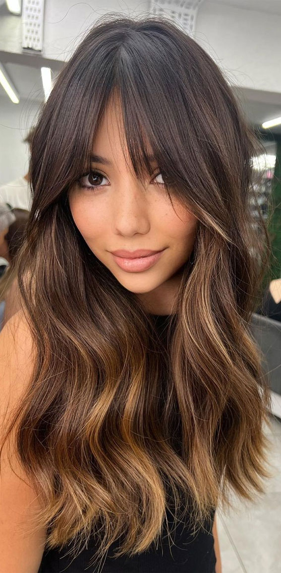 33 Styles For Chocolate Hair Color With Caramel Highlights  