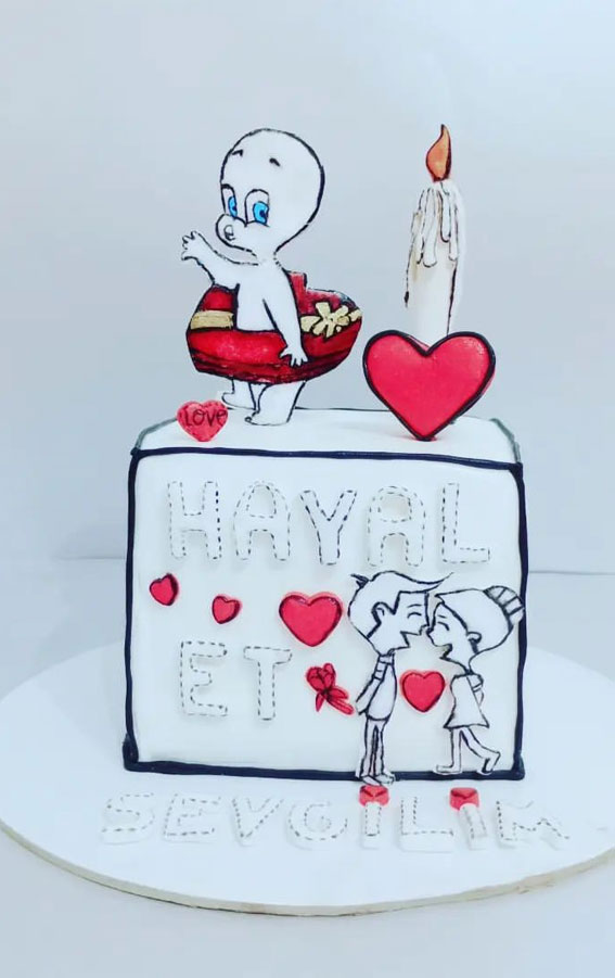50+ Cute Comic Cake Ideas For Any Occasion : Casper Comic Cake
