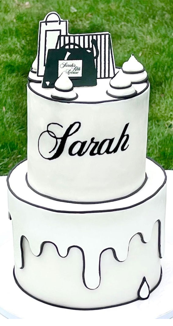 50+ Cute Comic Cake Ideas For Any Occasion : Glam Outline Comic Cake