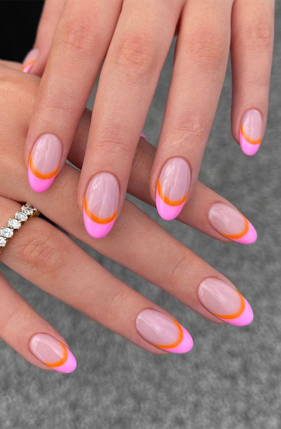 35 Nail Trends 2023 To Have on Your List : Double layered french tips