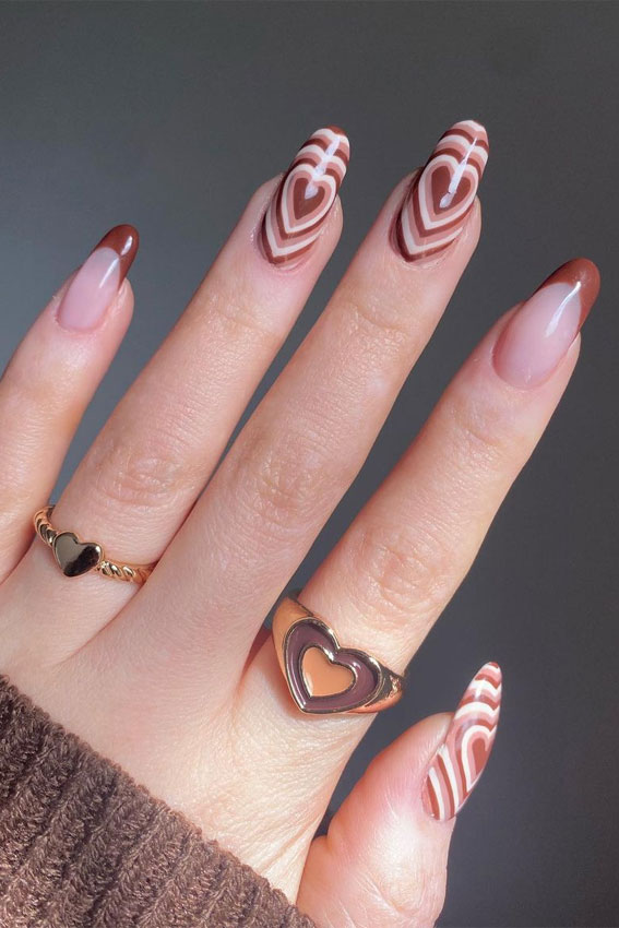 35 Nail Trends 2023 To Have on Your List : Brown Aesthetic