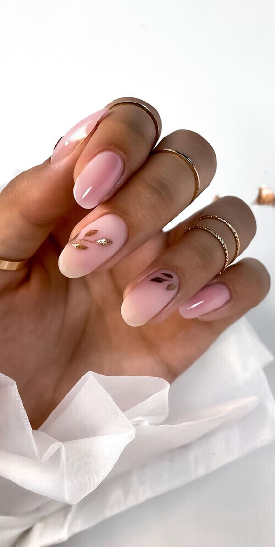 25 Beautiful Neutral Nails To Welcome 2023 : Simple Nails with Gemstones