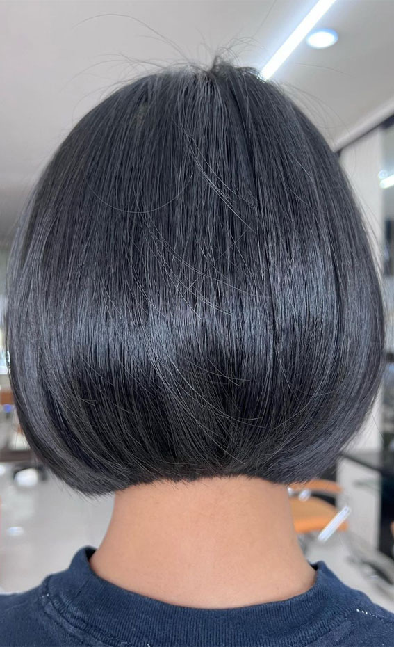 52 Best Bob Haircut Trends To Try in 2023 : Glossy Silky Bob Haircut