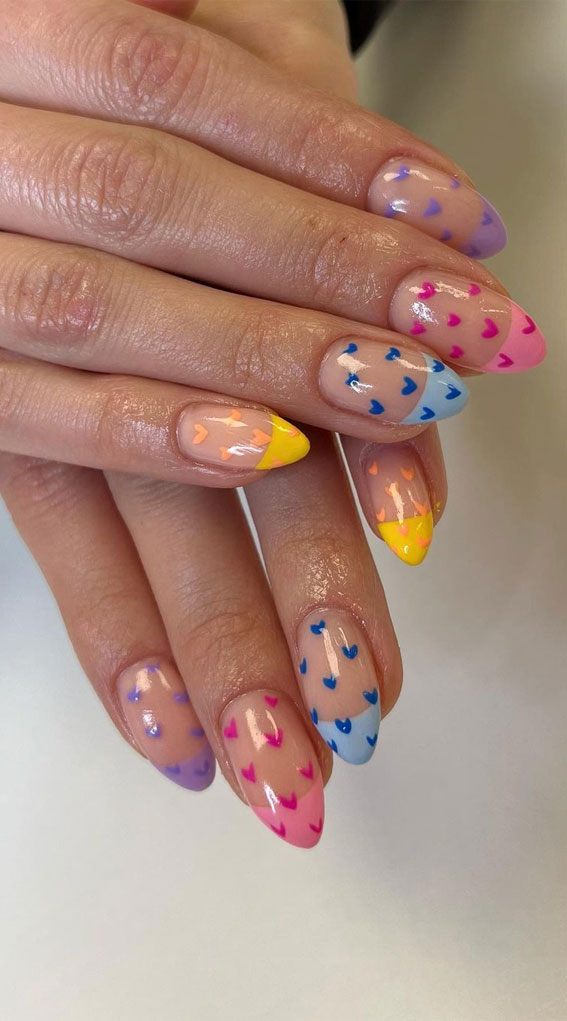 35 Best Valentine’s Day Nail Designs in 2023 : Colourful V-Day Nails
