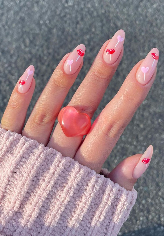 35 Best Valentine’s Day Nail Designs in 2023 : Sweet Candy Nails