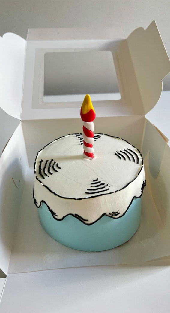 50+ Cute Comic Cake Ideas For Any Occasion : Simple Comic Cake