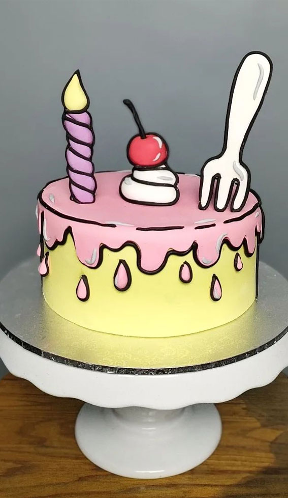 50+ Cute Comic Cake Ideas For Any Occasion : Fun Comic Cake