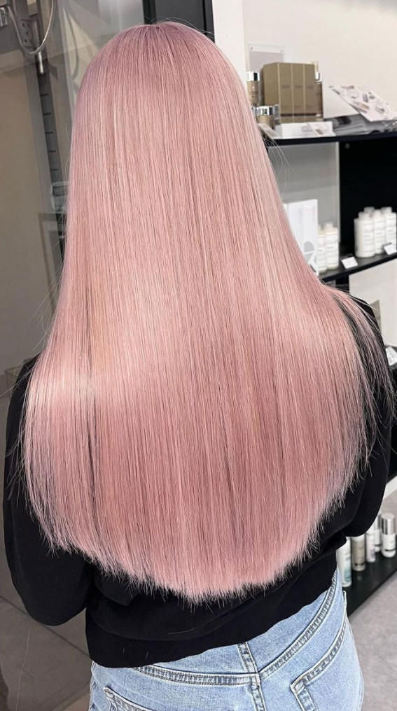 50+ Ways To Wear Spring’s Best Hair Colours : Light Peach Long Hair