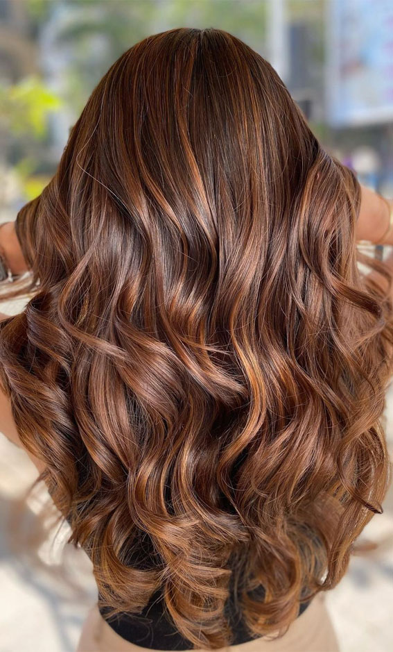 50+ Ways To Wear Spring's Best Hair Colours : Caramel Dusted Balayage