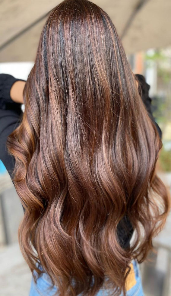 50+ Ways To Wear Spring’s Best Hair Colours : Decadent Chocolate-Toned Hair