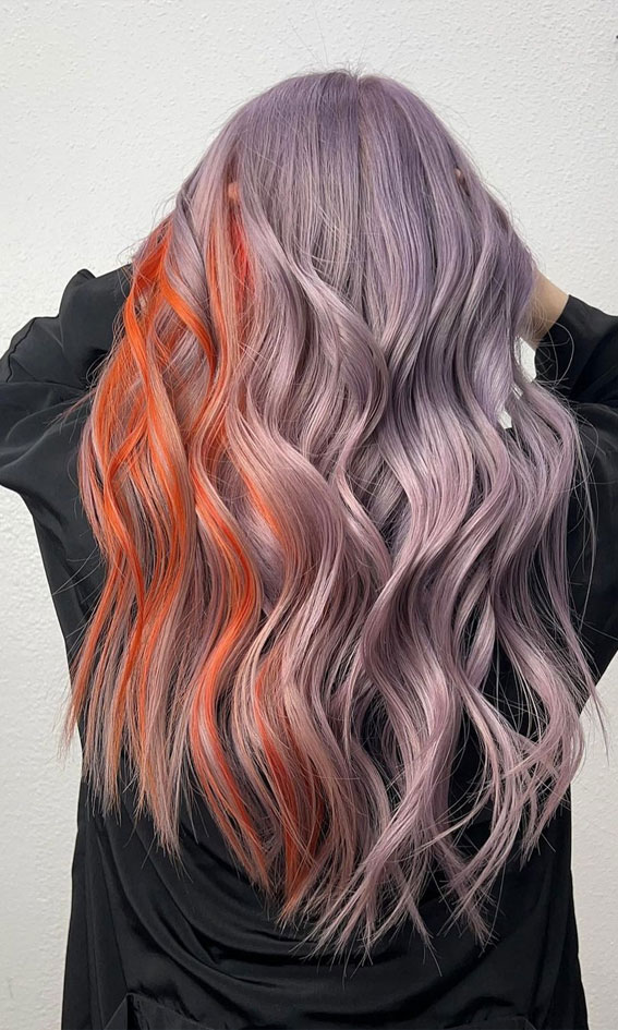 50+ Ways To Wear Spring’s Best Hair Colours : Lavender + Orange