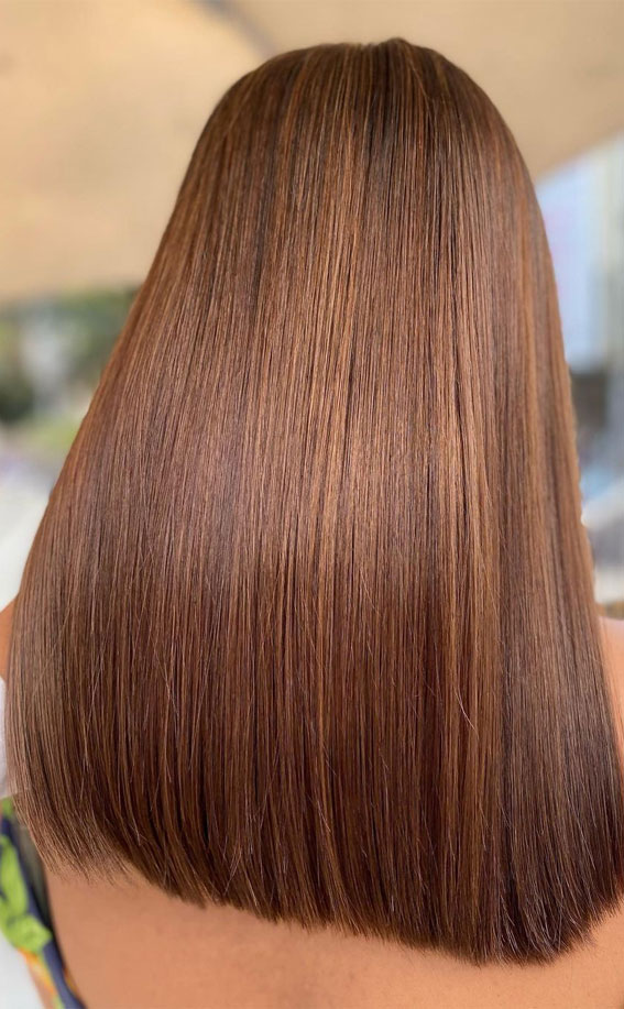 50+ Ways To Wear Spring’s Best Hair Colours : Cinnamon Iced Latte