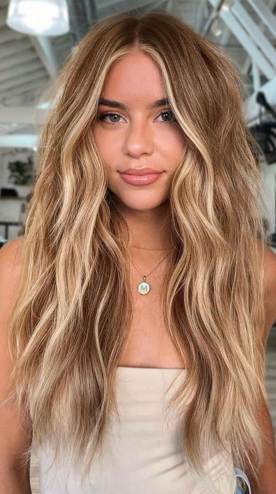 50+ Ways To Wear Spring’s Best Hair Colours : Sandy Bronde + Blonde Face Highlights