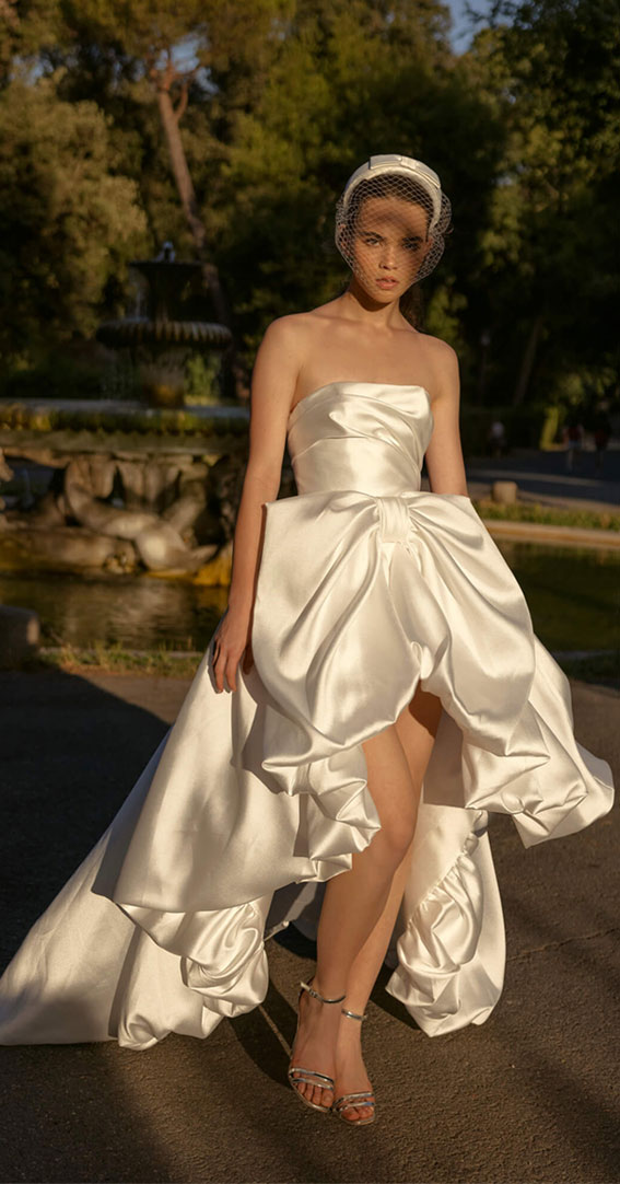 50+ Wedding Dress Trends 2023 : A-line dress with an embossed corset