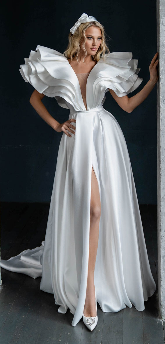 50+ Wedding Dress Trends 2023 : Layered Bodice + Sleeves
