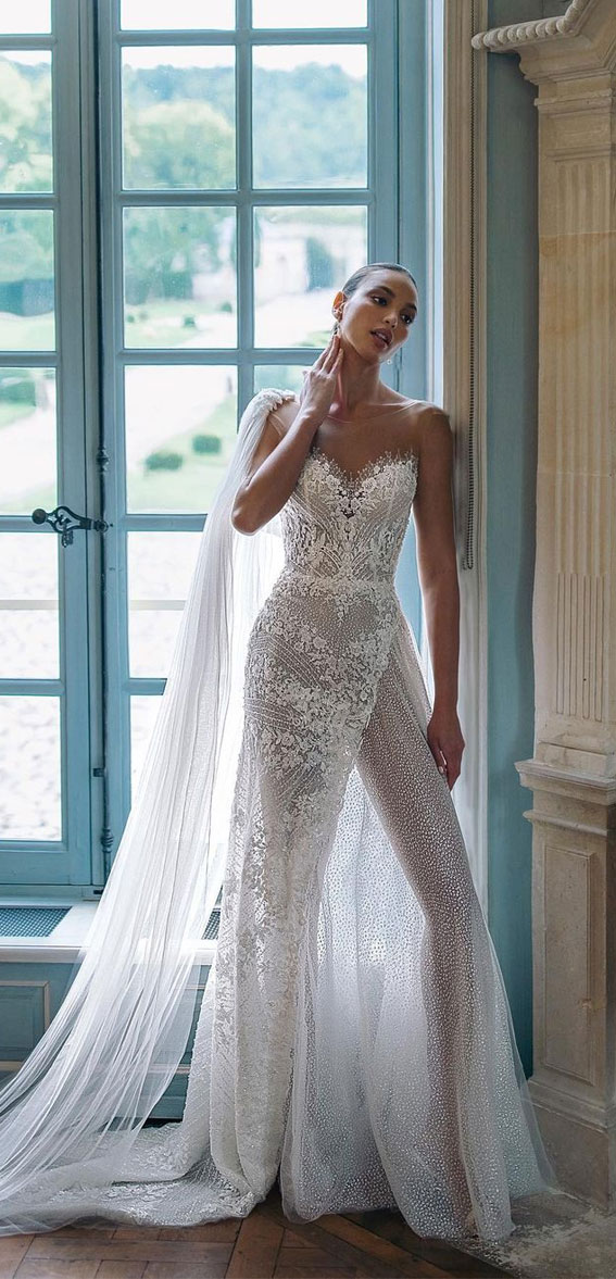 50+ Wedding Dress Trends 2023 : Asymmetric Gown