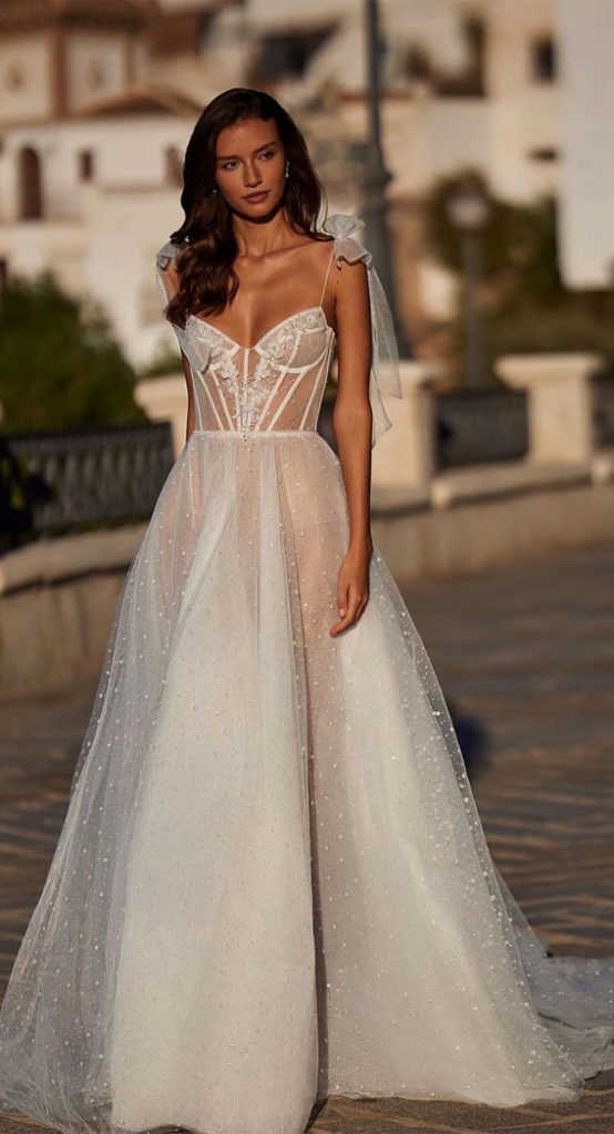 Timeless Wedding Dresses To Lookout : Corset Top Spaghetti Straps with ...