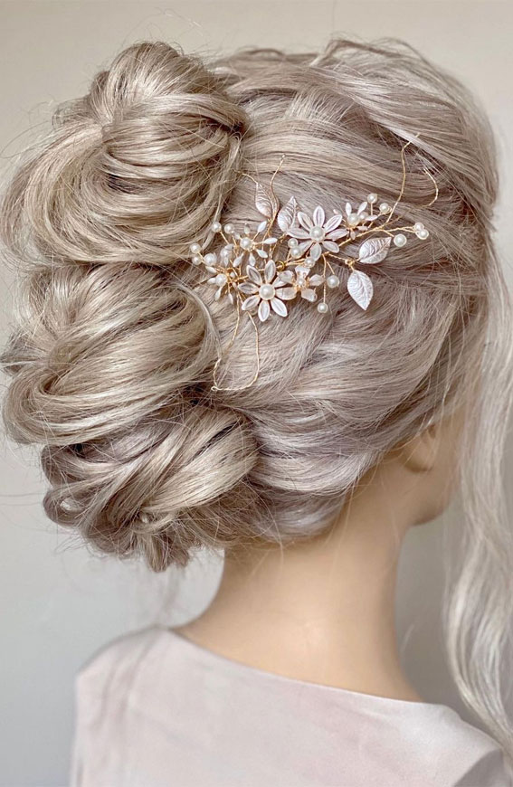 40 Updo Hairstyles Perfect For Any Occasion : Boho Soft Textured Updo
