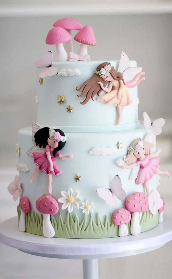 55+ Cute Cake Ideas For Your Next Party : Fairy Meadow