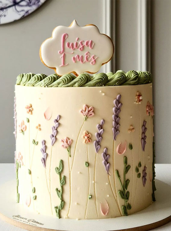 55+ Cute Cake Ideas For Your Next Party : Lavender Inspired