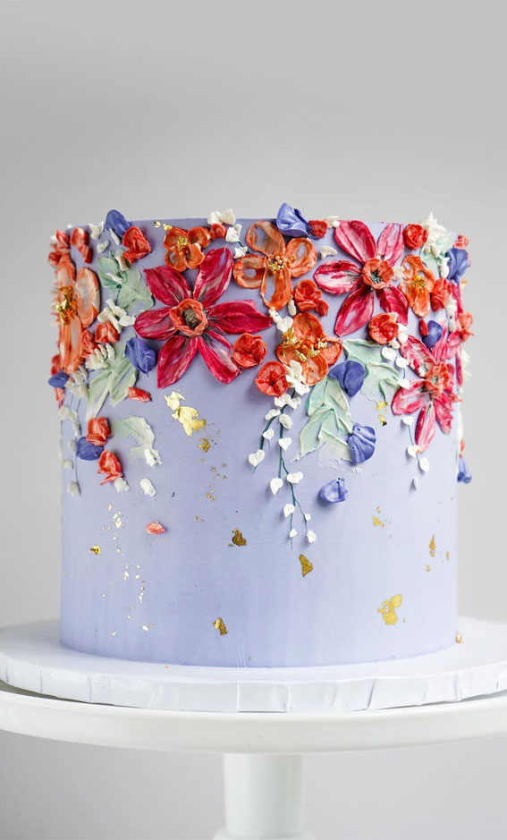 55+ Cute Cake Ideas For Your Next Party : Floral Berries