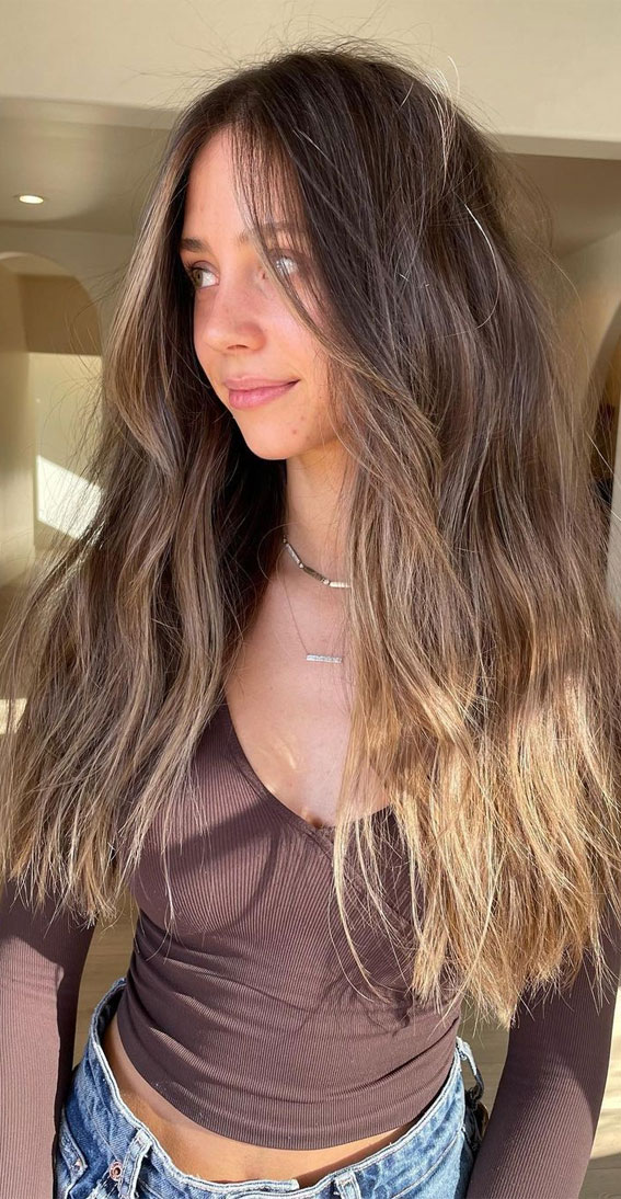 50 Cute Summer Hair Colours : Pecan with Honey Drips