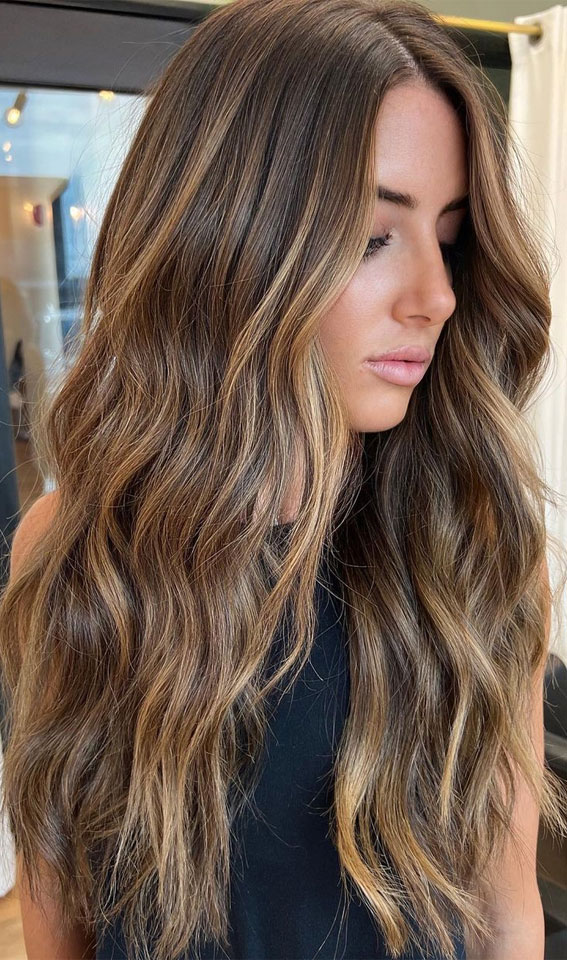 50 Cute Summer Hair Colours : Brunette Sunkissed Bronde