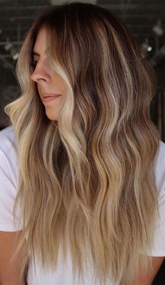 57 Cute Hair Colours and Hairstyles : Vanilla Iced Coffee